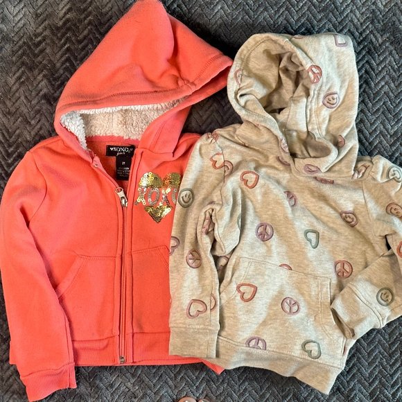 Set of two Hoodies for a Toddler--One zip-up and one pullover - Picture 1 of 6